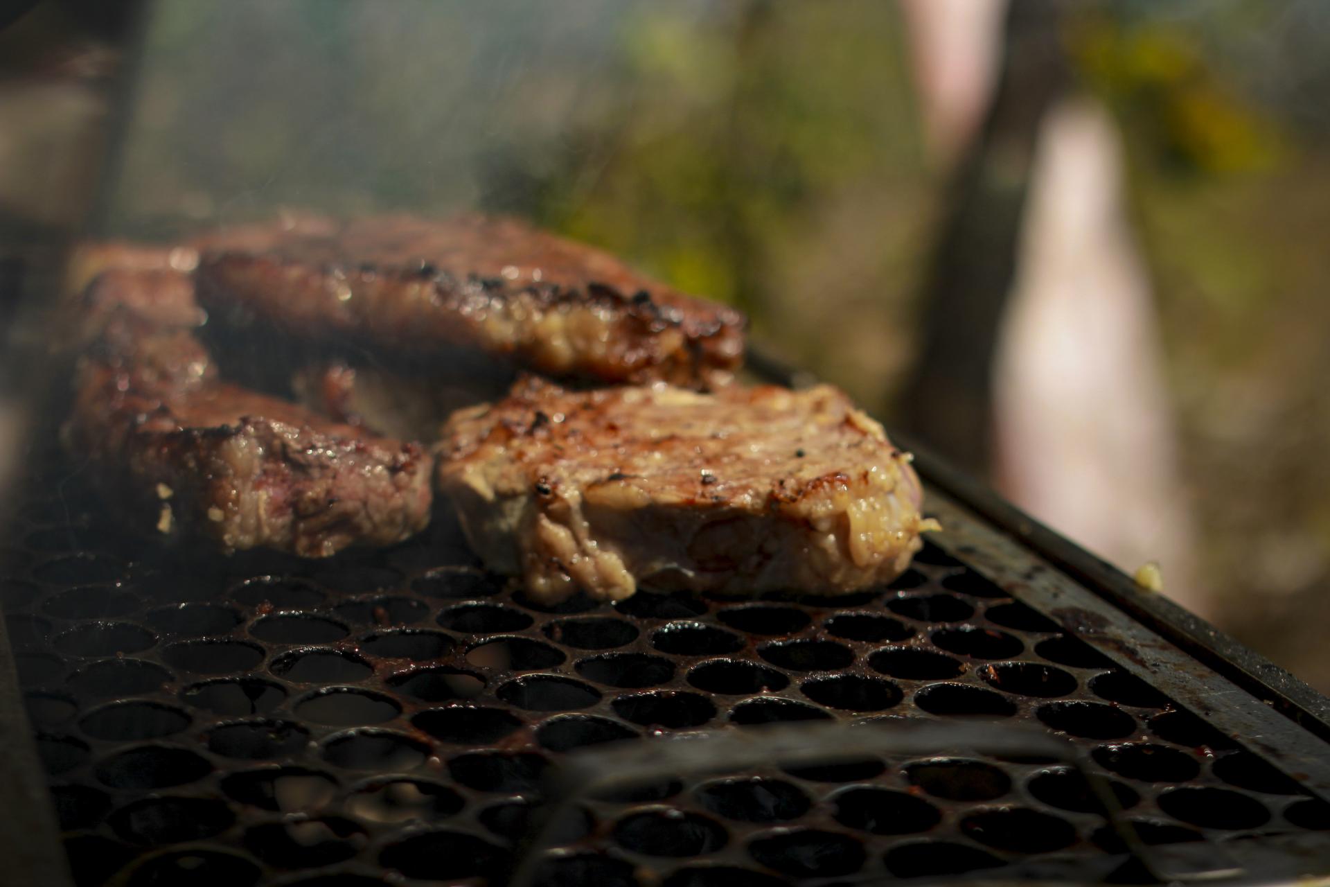 Typisches brasilianisches Churrasco mit leckerem Fleisch