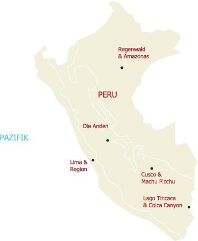Erleben Sie die unterschiedlichen Reiseregionen Perus auf einer Rundreise